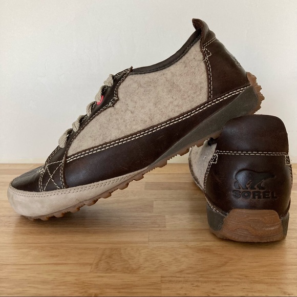 Sorel Shoes - SOREL Mackenzie Leather/Wool Hiking Shoe Size 8.5